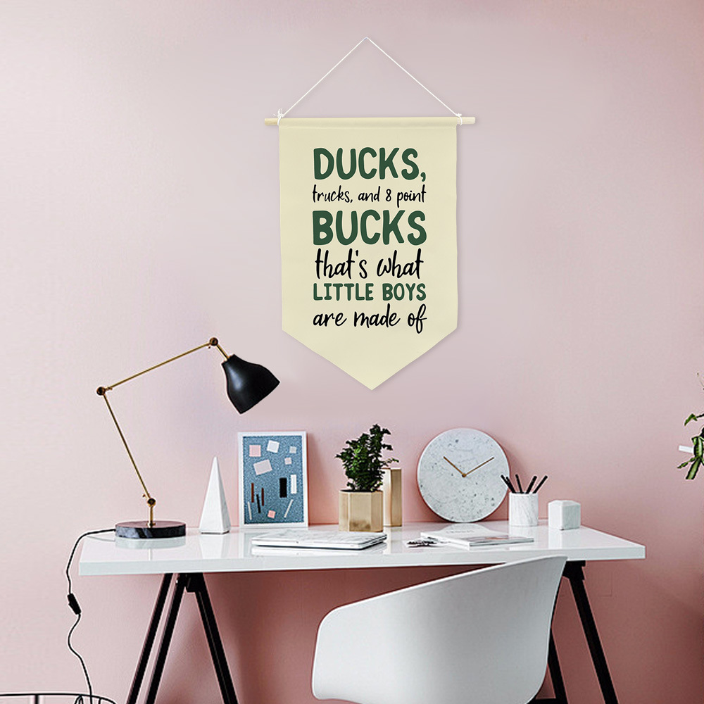 Wooden Pole Wall Hanging Banner